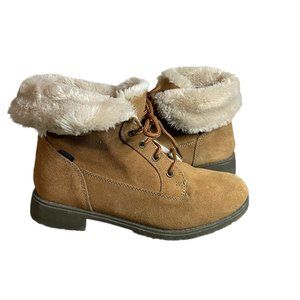 Sporto Brown Faux Fur Booties Women's size 7.5M
